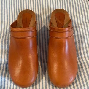Isabel Marant Brown Leather Clogs